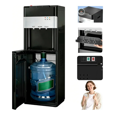 Dispensador De Agua Refrigeración Por Compresor 3 Temperaturas (Caliente Ambiente Frío) Con Garrafón Oculto Para Cocina U Oficina Con Seguro Infantil | Envío gratis