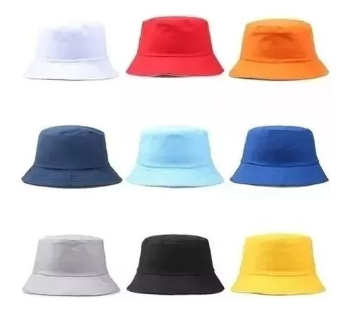 2 Sombreros Gorro Playero Bucket Pescador Varios Colores