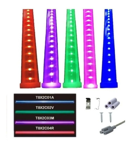 Lampara Tubo Led Varios Colores A Escojer 18w 120cm - T2010