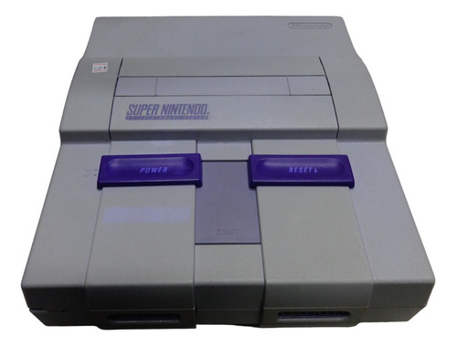 Só Console Super Nintendo Snes Fat Cinza Original Cod Spk Modelo Sns-002