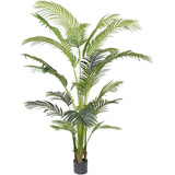 Planta Artificial Palmera Areca Decorativa Árbol Falso 150cm