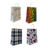 Bolsa Regalo Fantasia Papel Estampada Surtido 22x30 Pack X10