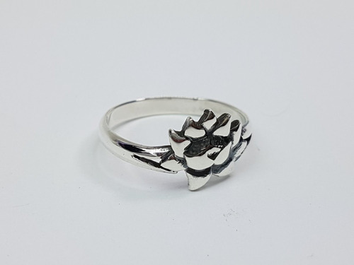 Anillo Flor De Loto Plata Ley .925 