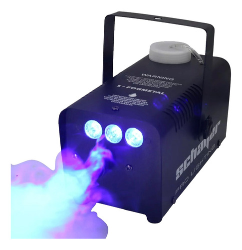 Maquina Caja De Humo 500w Led Inalambrica Metal O Traslucida