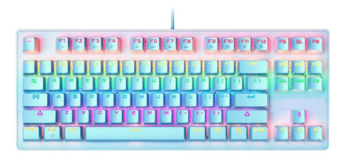 K919 Gamer Keyboard English Us 87 Keys With Rgb Light