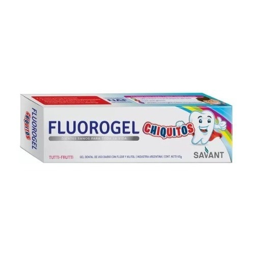 Fluorogel Chiquitos Tutti Frutti X 60 G  X 12 Unidades