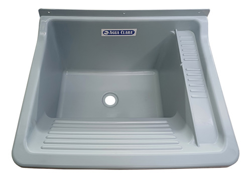 Pileta Lavadero Agua Clara 59x50x30 24 Litros Gris En Pvc 