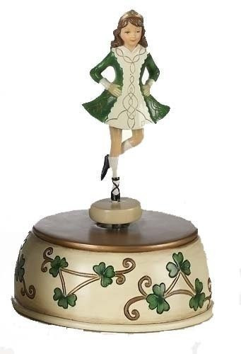 7 Irlandes Bailarina  Figura Decorativa Musical