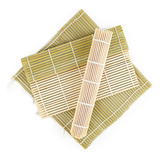 Rodillo De Bambú Para Hacer Sushi De 24 X 24 Cm, Alfombrilla