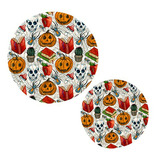 Juego De 2 Trivets De Calabaza Y Calavera Para Cocina