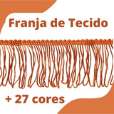 Franja De Tecido Laranja - 5cm Rolo C/10 Metros - Nybc