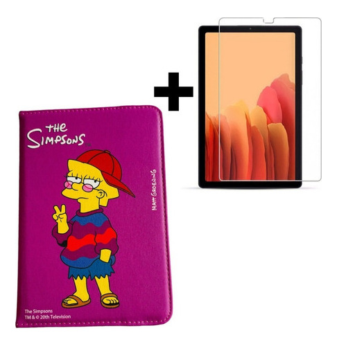 Carcasa The Simpsons Para Samsung A7 Lite 8.7 T220 + Mica