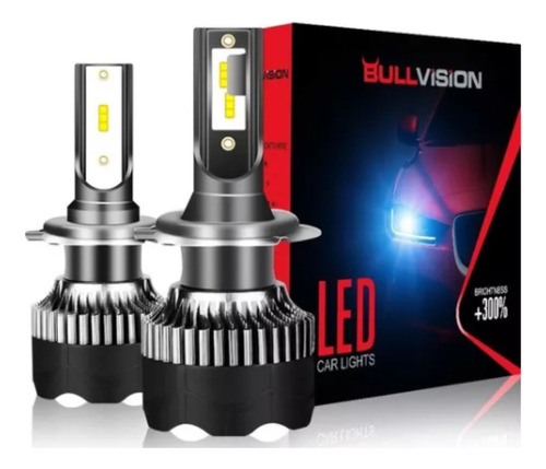 Lampada Farol Carro Led Bull Vision H4 10mil Lumens