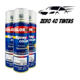 4 Tinta Spray Automotivo Black Piano Pu + 1 Verniz +1 Primer