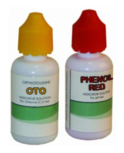 Rojo Fenol Ph Y Ortotolidina Cloro Reactivo 21ml C/u X4un