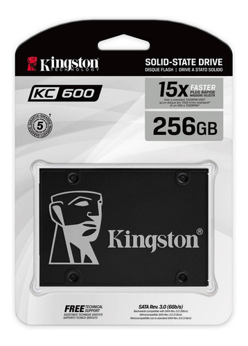 Ssd 256g Disco Sólido Interno Kingston Skc600/256g 256gb - Com Nota Fiscal