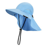 Sombrero Para El Sol Para Mujer Con Protección Uv Ala Ancha 