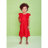 Vestido Infantil De Laise Vermelho Momi