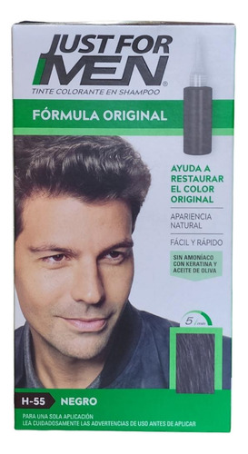 Just For Men Tintura En Shampoo Color Negro