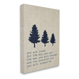 Stupell Home Decor You Are Loved Son Trees Lienzo Estirado P