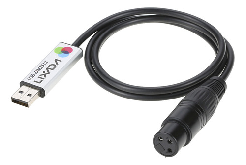 Cable A Computadora Con Adaptador Dmx De Interfaz Usb Lixada