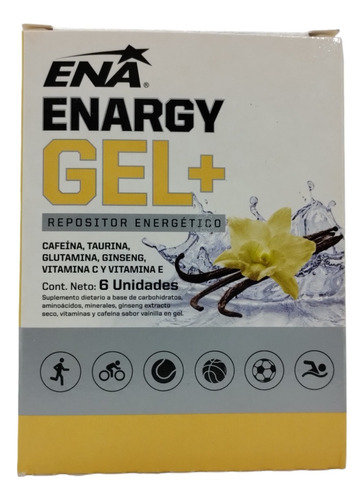 Enargy Gel + Con Cafeina Caja X 6 Unid. - Ena Sport - Geles