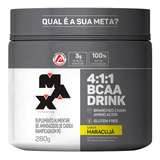 Bcaa Drink Max Titanium 4:1:1 280g Pure Aminoácidos Original Sabor Maracujá
