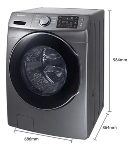 Lavadora Samsung Vapor Vrt Plus 20 Kg Automática Wf20m5500ap