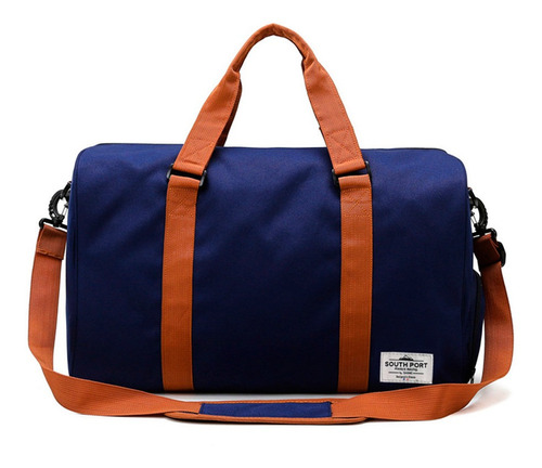 Bolso De Mano Viaje South Port Bolsillos Para Zapatos Color Azul