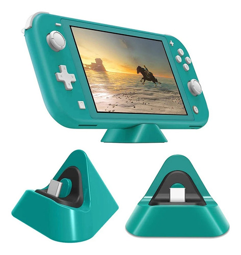 Mini Base Cargador Triangular Para Nintendo Switch Envios