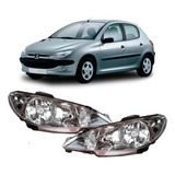 Juego Opticas Delanteras Lente Liso Peugeot 206 Xr Año 2006