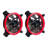 Ventilador Apevia 212l-crd 120mm Silent Dual Rings Red Led F