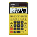Calculadora Portatil Casio Sl 300nc 8 Digitos Pila Y Solar Color Amarillo Y Negro