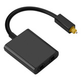 Adaptador Divisor De Audio Óptico Digital Toslink De Doble P