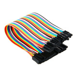 Cable Jumper Dupont Hembra-h Arduino Protoboard 40pines 30cm