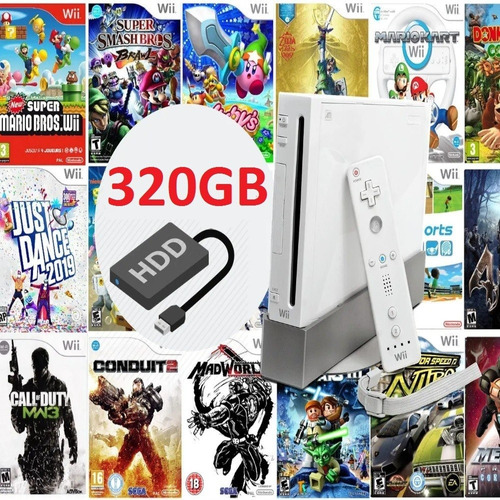 Disco Duro Para Wii De 320gb Con 150 Clásicos De Gamecube!!!