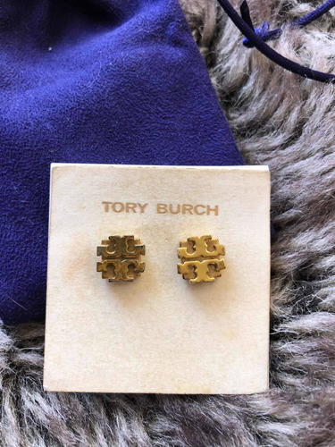 Aretes Dorados Tory Burch Originales Usados Incluye Dustbag