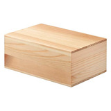 Caja De Almacenamiento De Madera De Pino Bandeja Enroll...