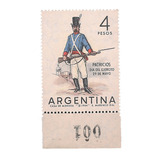 Argentina Variedad Catalogado Gj 1279c Color Gris Desplazado