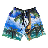 Shorts Praia Bermuda Masculino D Kit 2 Short G Tactel Verão