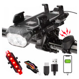 Luz Luces De Bicicleta Recargable Luz Trasera Led Usb 6000lm