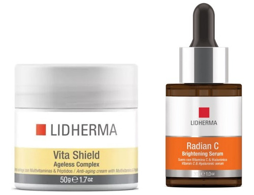 Vita Shield Vit. B3 B5 B6 C, E  + Radian C Serum Lidherma 