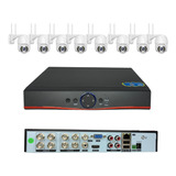 Kit Gravador Dvr 8 Canais + 8 Câmera Segurança A8 Yoosee