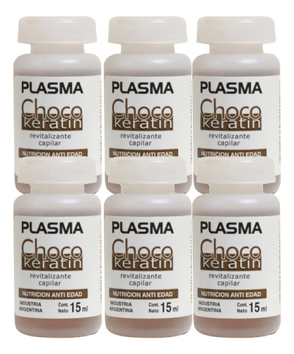 Ampolla Keratin Choco Plasma Revitalizante X6 Unidades 15ml