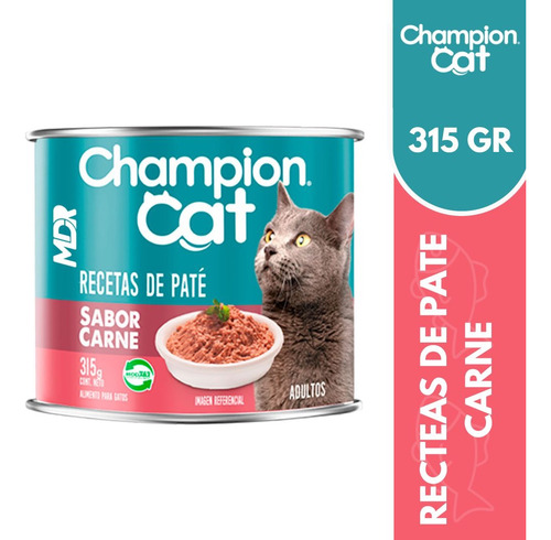 Champion Cat Lata Recetas En Pate 315gr X3 Und | Mdr