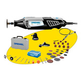 Minitorno Dremel 4000 175 Watts + 36 Accesorios Eje Flexible Maletin + Caja Herramientas Mano Para Madera Metal Vidrio 