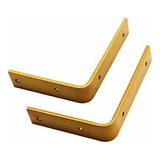 Escuadras Para Estantes - Owuv Gold Metal Shelf Bracket