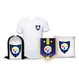 Pack Polera Huachipato + Cojín, Morral Y Banderín