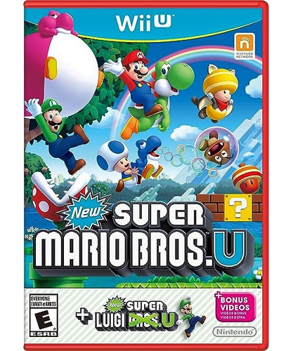 Nintendo Juegos Wii U: New Super Mario Bros U + New Luigui U