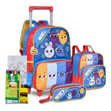 Kit Mochila Rodinha Infantil Bolofofo Creche Escolar Oficial